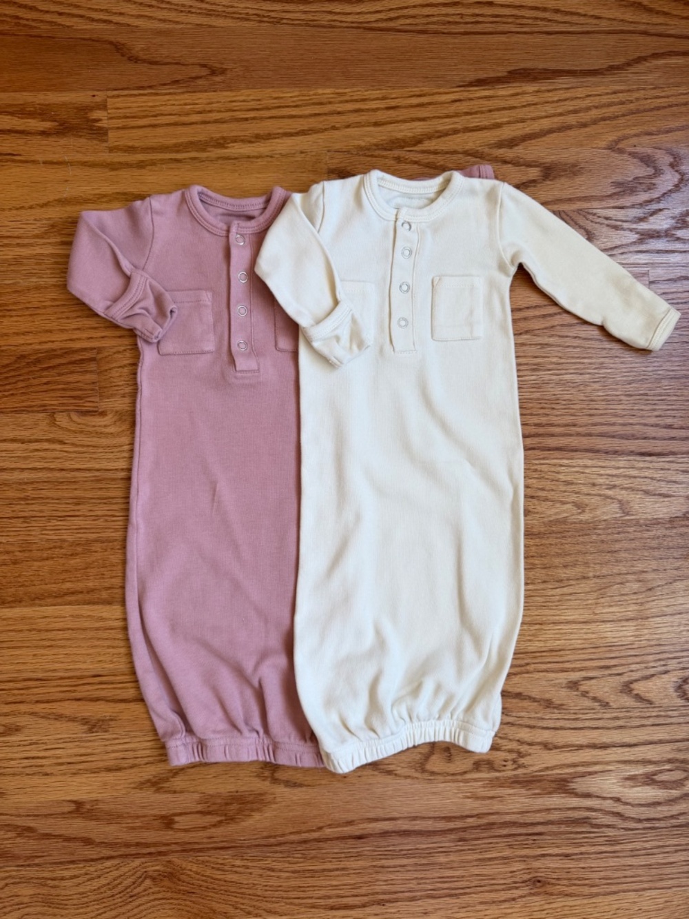 L'ovedbaby Gown Set - Cream/Mauve